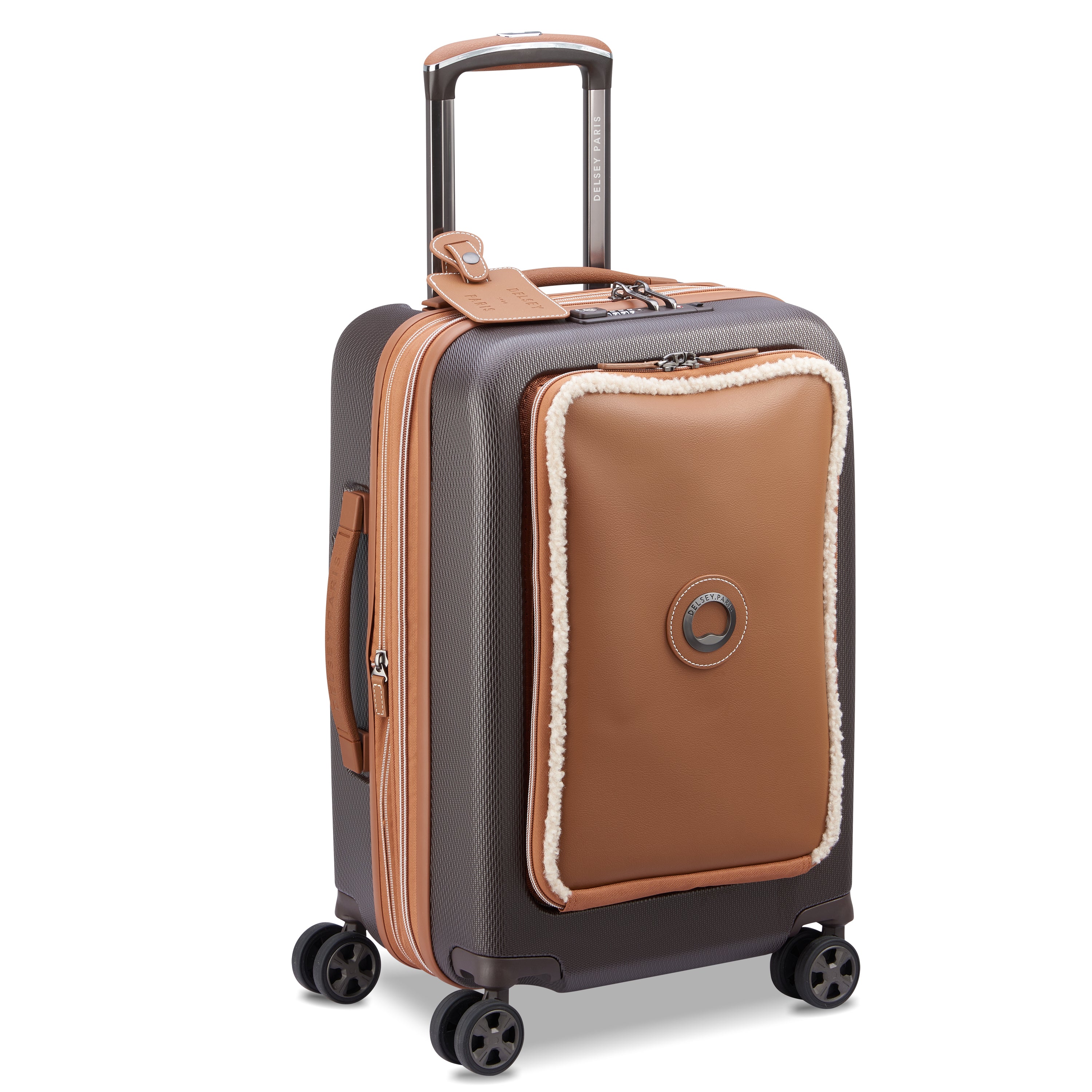 DELSEY Chatelet Air 2.0 Suitcase (55cm Front Pocket with Fur)
