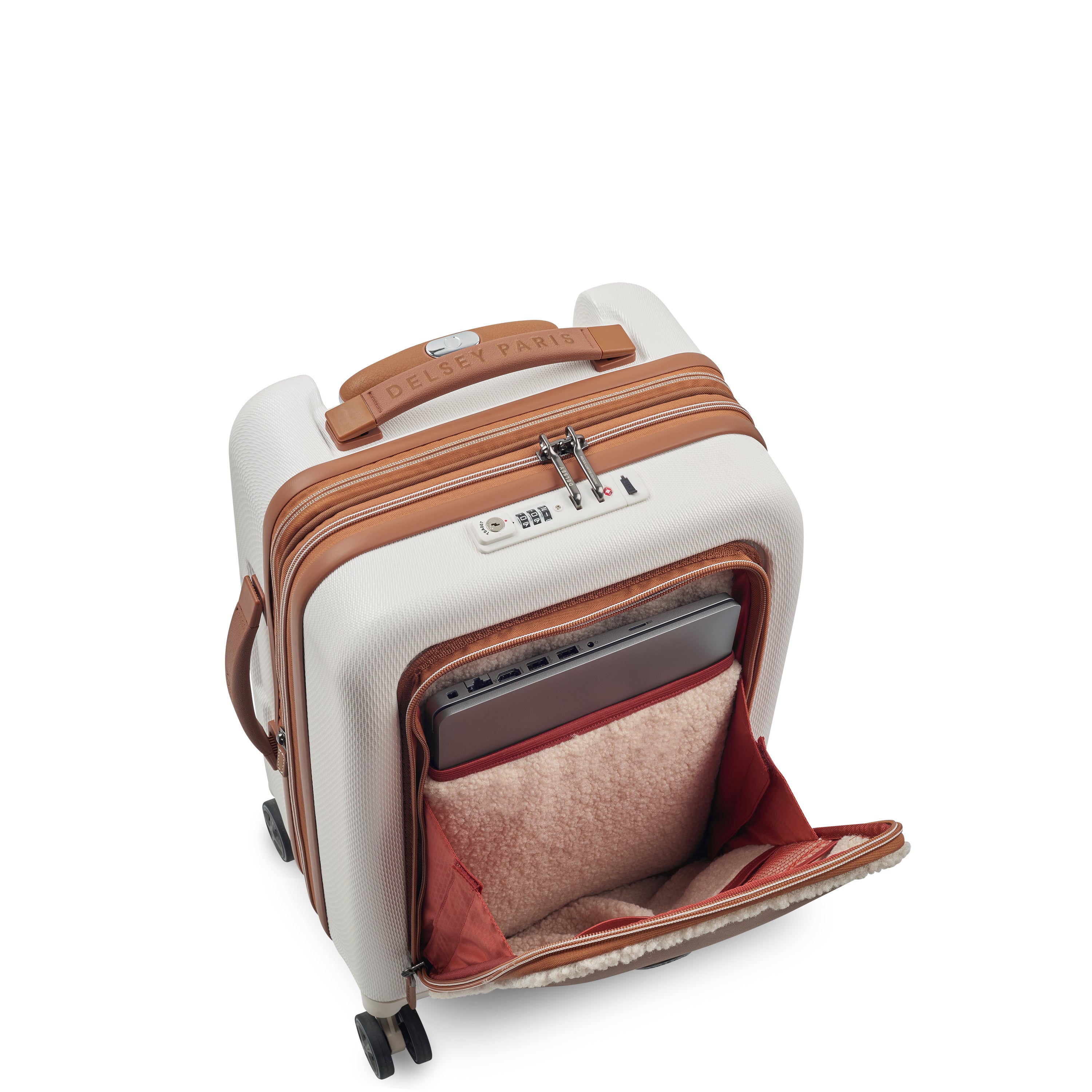 DELSEY Chatelet Air 2.0 Suitcase (55cm Front Pocket with Fur)